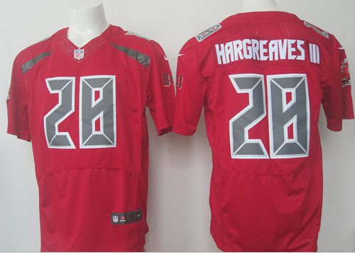 Nike Buccaneers #28 Vernon Hargreaves III Red Men's Stitched NFL Elite Rush Jersey